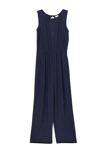 s.Oliver Jumpsuit aus Crinkled Viskose im Loose Fit mit Rücken-Cut-Out navy 140 von s.Oliver