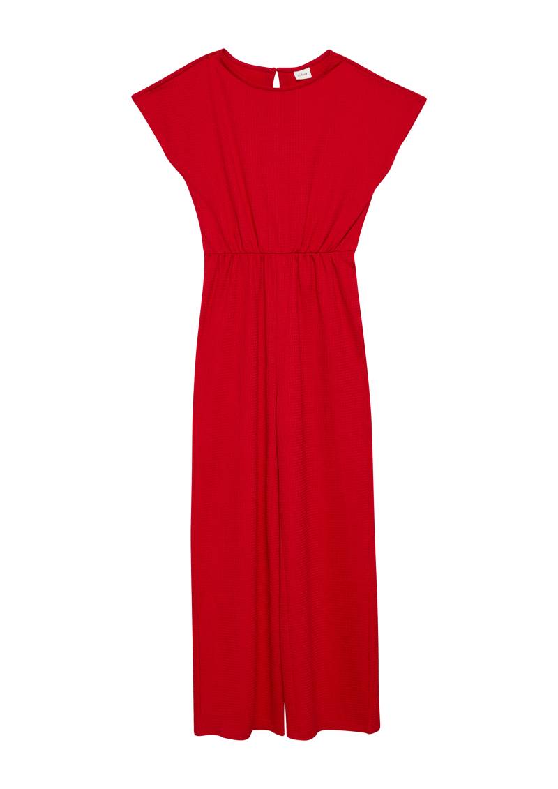 s.Oliver - Jumpsuit mit Wide Leg mit Crêpe-Struktur, Mädchen, rot von s.Oliver