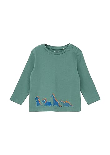 s.Oliver Jungen 2133854 T-Shirt langarm, Blue Green, 68 von s.Oliver