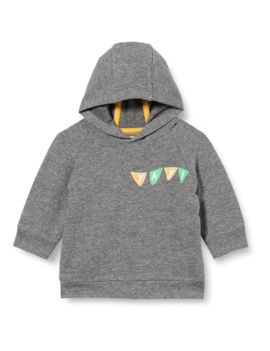 s.Oliver Jungen 2133939 Sweatshirt mit Kapuze, Grey/Black , 74 von s.Oliver