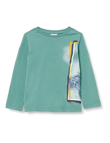 s.Oliver Jungen 2134227 T-Shirt langarm, Blue Green, 104 von s.Oliver