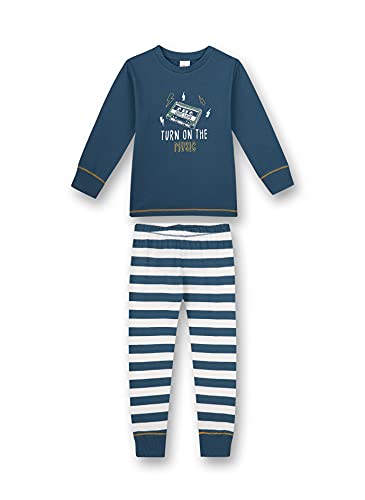 s.Oliver Jungen Schlafanzug lang blau Pyjamaset, Majolica Blue, 116 von s.Oliver