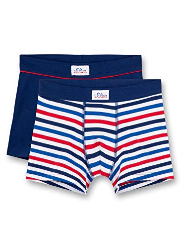 s.Oliver Jungen Shorts im Doppelpack Boxershorts (2er Pack), Blau (Royal Blue 5809), 116 von s.Oliver