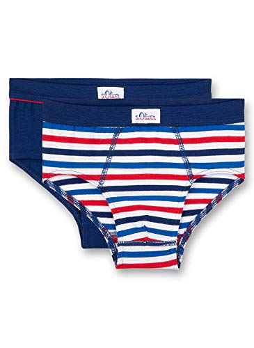 s.Oliver Jungen slips in dubbelverpakking Boxershorts, Blau (Royal Blue 5809), 140 EU von s.Oliver