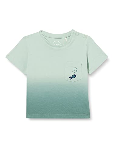 s.Oliver Junior Baby Boys 2130765 T-Shirt, Kurzarm, blau 6091, 80 von s.Oliver