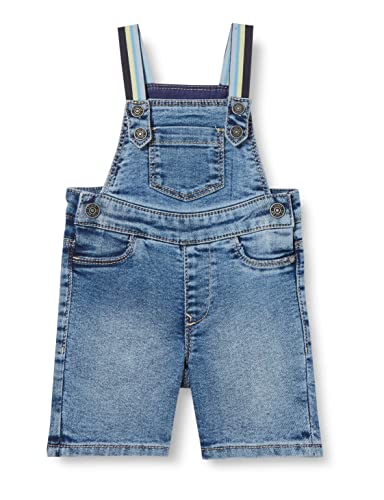 s.Oliver Junior Baby Boys Jeans-Latzhose, kurz, Blue, 74 von s.Oliver