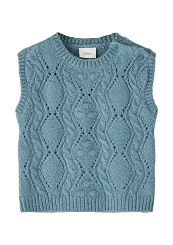 s.Oliver Junior Baby Boys Pullunder ärmellos Sweater Vest, Blue Green, 74 von s.Oliver