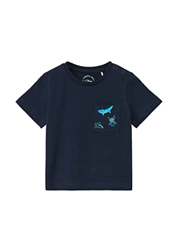 s.Oliver Junior Baby Boys T-Shirt, Kurzarm, Blue, 62 von s.Oliver