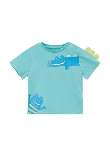 s.Oliver Junior Baby Boys T-Shirt, Kurzarm, Blue Green, 74 von s.Oliver