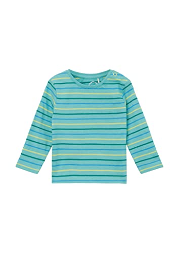 s.Oliver Junior Baby Boys T-Shirt, Langarm, Blue Green, 80 von s.Oliver