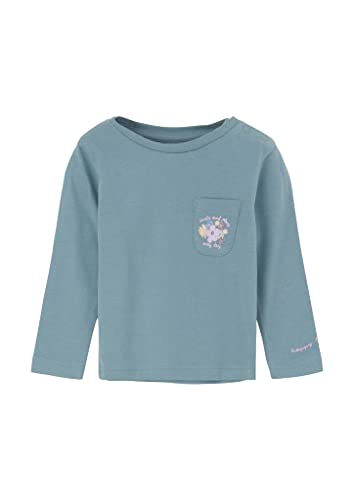 s.Oliver Junior Baby Girls 10.1.14.12.130.2123267 T-Shirts Langarm, Blue Green 6352, 86 von s.Oliver