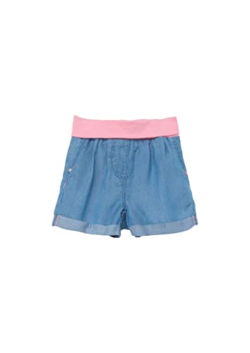 s.Oliver Junior Baby Girls 2130024 Jeans-Hose mit Sweatbund, kurz, blau 56Y2, 86 von s.Oliver