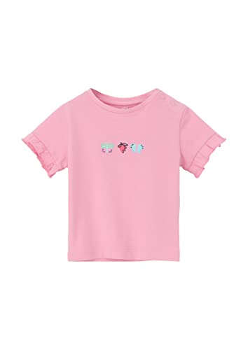 s.Oliver Junior Baby Girls 2130619 T-Shirt, Kurzarm, PINK, 68 von s.Oliver