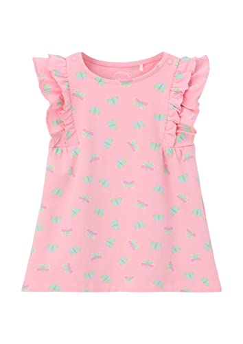 s.Oliver Junior Baby Girls 2130641 Kleid mit Allover Print, rosa 43A1, 68 von s.Oliver