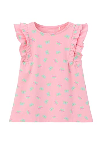 s.Oliver Junior Baby Girls 2130641 Kleid mit Allover Print, rosa 43A1, 92 von s.Oliver