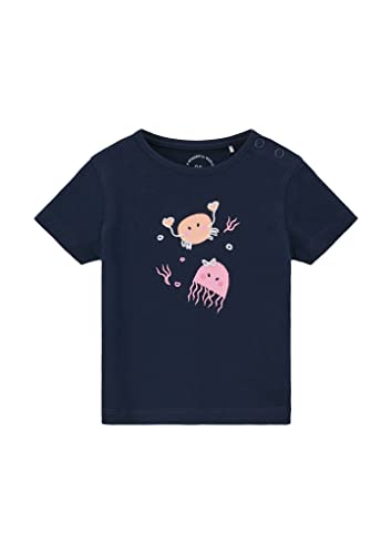 s.Oliver Junior Baby Girls 2130650 T-Shirt, Kurzarm, blau 5952, 68 von s.Oliver