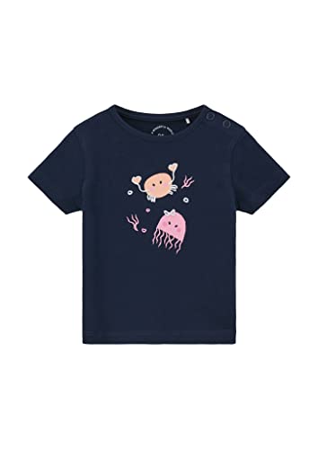 s.Oliver Junior Baby Girls 2130650 T-Shirt, Kurzarm, blau 5952, 80 von s.Oliver
