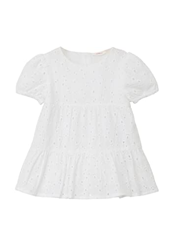 s.Oliver Junior Baby Girls Kleid mit Lochstickerei, White, 62 von s.Oliver