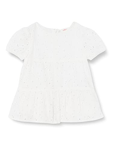 s.Oliver Junior Baby Girls Kleid mit Lochstickerei, White, 86 von s.Oliver