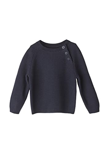 s.Oliver Junior Baby Girls Pullover mit Knopfleiste, Dunkle Grau, 62 von s.Oliver