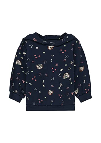 s.Oliver Junior Baby Girls Sweatshirt mit Kapuze, Dark Blue, 62 von s.Oliver