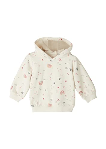 s.Oliver Junior Baby Girls Sweatshirt mit Kapuze, White, 62 von s.Oliver