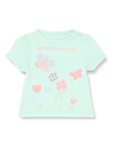 s.Oliver Junior Baby Girls 2130615 T-Shirt, Kurzarm, Blue Green, 80 von s.Oliver