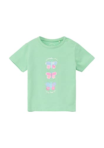 s.Oliver Junior Baby Girls 2130612 T-Shirt, Kurzarm, Green, 80 von s.Oliver