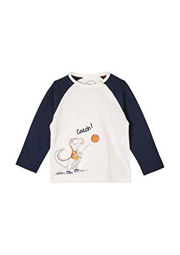 s.Oliver Junior Baby-Jungen 405.10.103.12.130.2060129 T-Shirt, Ecru, 62 von s.Oliver