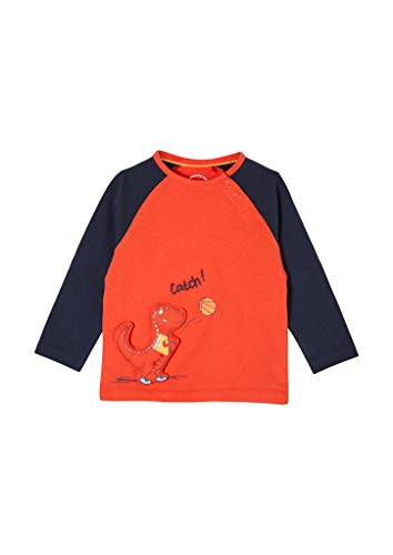 s.Oliver Junior Baby-Jungen 405.10.103.12.130.2060129 T-Shirt, Dark orange, 62 von s.Oliver