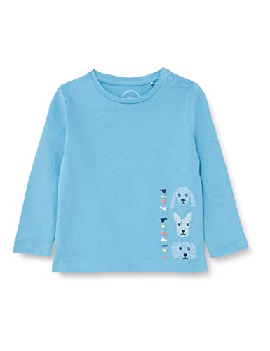 s.Oliver Junior Boy's 2125050 T-Shirt, Langarm, Blue Green, 68 von s.Oliver