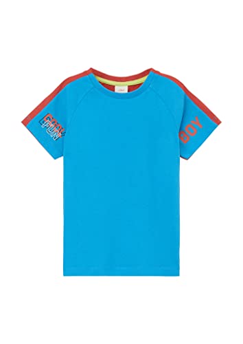 s.Oliver Junior Boy's 2127538 T-Shirt, Kurzarm, Blue Green, 104/110 von s.Oliver