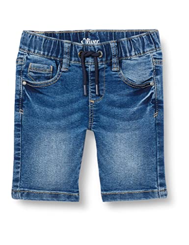 s.Oliver Junior Boy's 2129738 Jeans Bermuda im Joggstyle, blau 55Z4, 110/REG von s.Oliver