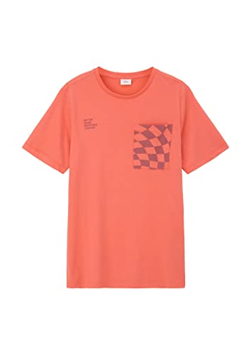 s.Oliver Junior Boy's 2130532 T-Shirt, Kurzarm, orange 2350, 164 von s.Oliver