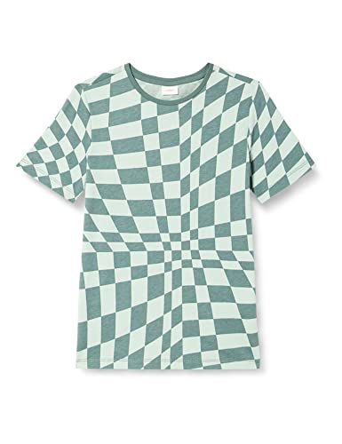 s.Oliver Junior Boy's 2130536 T-Shirt, Kurzarm, grün 60A4, 164 von s.Oliver