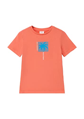 s.Oliver Junior Boy's 2130681 T-Shirt, Kurzarm, orange 2350, 116/122 von s.Oliver