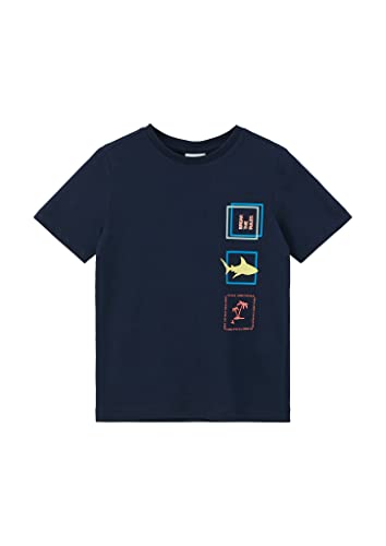 s.Oliver Junior Boy's 2130684 T-Shirt, Kurzarm, blau 5952, 92/98 von s.Oliver