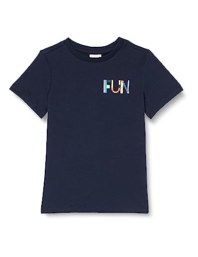 s.Oliver Junior Boy's 2130687 T-Shirt, Kurzarm, blau 5952, 104/110 von s.Oliver