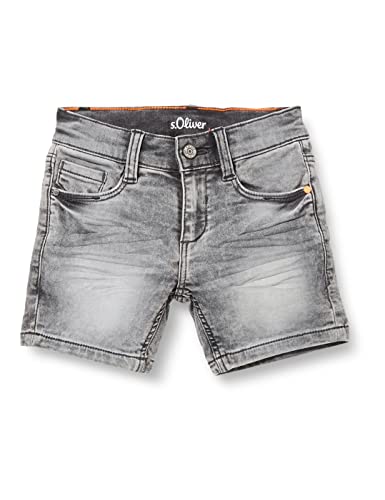 s.Oliver Junior Boy's Jeans-Short, Brad Slim Fit, Grey/Black, 116/SLIM von s.Oliver