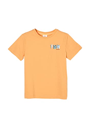 s.Oliver Jungen 404.10.205.12.130.2112827 T-Shirt, Light Orange, 128-134 von s.Oliver