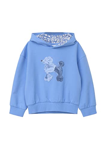 s.Oliver Junior Girl's 2127384 Sweatshirt mit Kapuze, Blue, 92/98 von s.Oliver