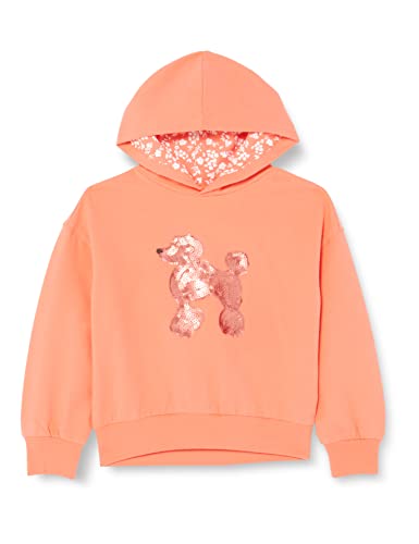 s.Oliver Junior Girl's 2127384 Sweatshirt mit Kapuze, ORANGE, 116/122 von s.Oliver