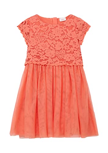 s.Oliver Junior Girl's 2127407 Kleid, kurz, ORANGE, 110 von s.Oliver