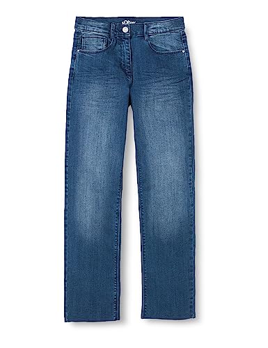 s.Oliver Junior Girl's 2127804 Ankle Jeans, Straight Leg, blau 57Z2, 158/SLIM von s.Oliver