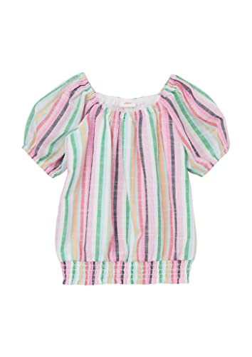 s.Oliver Junior Girl's Bluse, Kurzarm, White, 116/122 von s.Oliver