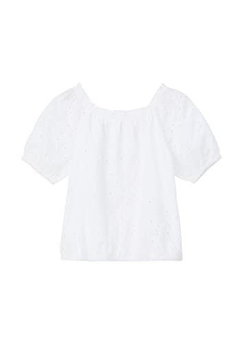 s.Oliver Junior Girl's Bluse, Kurzarm, White, 140 von s.Oliver