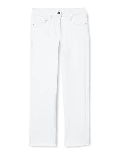 s.Oliver Junior Girl's Colored Denim, Straight Leg Croped, White, 170/REG von s.Oliver