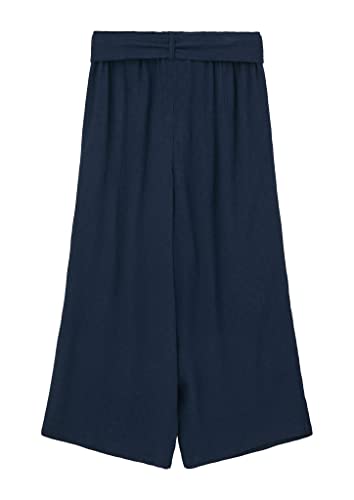 s.Oliver Junior Girl's Culotte mit Bindegürtel, Blue, 170 von s.Oliver