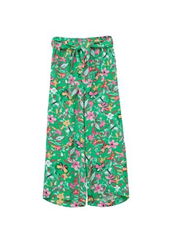 s.Oliver Junior Girl's Culotte mit Gürtel und Allover Print, Green, 110 von s.Oliver