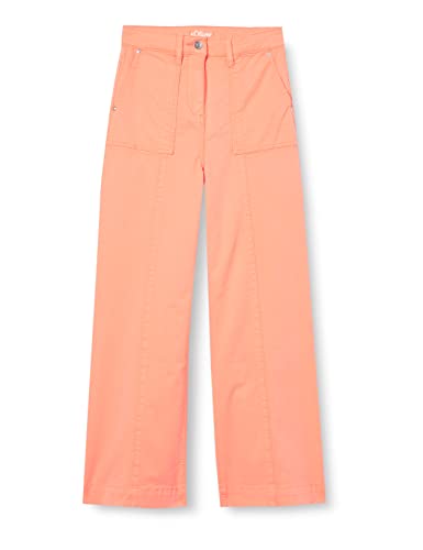 s.Oliver Junior Girl's Hose lang, Wide Leg, ORANGE, 146/SLIM von s.Oliver